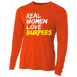 Fitness Saying Ladies Design Love Burpees Gift Cooling Performance Long Sleeve Crew