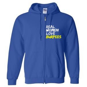 Fitness Saying Ladies Design Love Burpees Gift Full Zip Hoodie