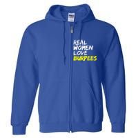 Fitness Saying Ladies Design Love Burpees Gift Full Zip Hoodie