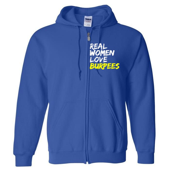 Fitness Saying Ladies Design Love Burpees Gift Full Zip Hoodie