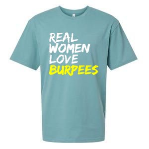 Fitness Saying Ladies Design Love Burpees Gift Sueded Cloud Jersey T-Shirt