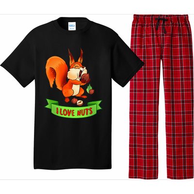 Funny Squirrel Lover Quote I Love Nuts Squirrel Pet Owner Pajama Set