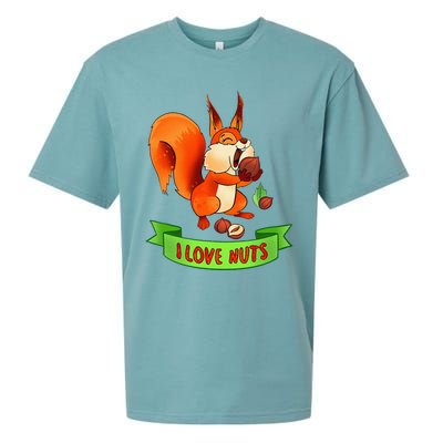 Funny Squirrel Lover Quote I Love Nuts Squirrel Pet Owner Sueded Cloud Jersey T-Shirt