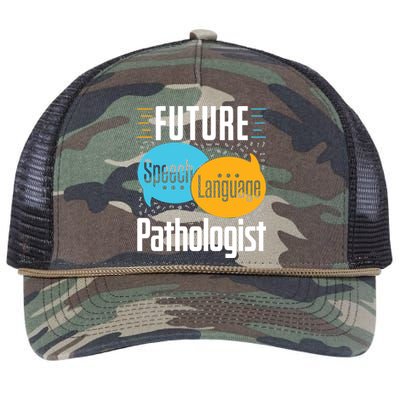 Future Speech Language Pathologist Slp Speech Therapist Great Gift Retro Rope Trucker Hat Cap