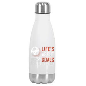 Funny Soccer Lover Girl Boy Teen Soccer Player Fans Coaches Gift Stainless Steel Insulated Water Bottle