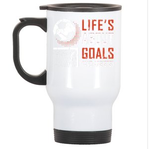 Funny Soccer Lover Girl Boy Teen Soccer Player Fans Coaches Gift Stainless Steel Travel Mug