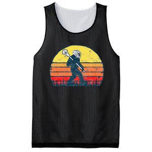 Funny Sasquatch Lax Bigfoot Lacrosse Mesh Reversible Basketball Jersey Tank