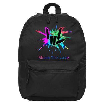 Funny Share Love Merch Gift 16 in Basic Backpack