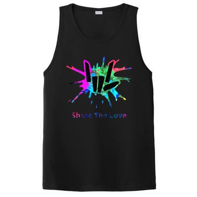 Funny Share Love Merch Gift PosiCharge Competitor Tank