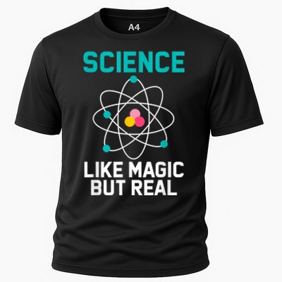 Funny Science Like Magic But Real Cooling Performance Crew T-Shirt