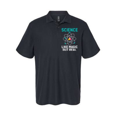 Funny Science Like Magic But Real Softstyle Adult Sport Polo