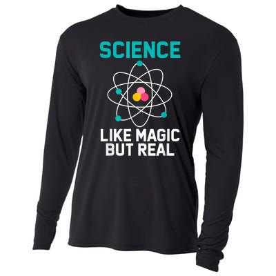 Funny Science Like Magic But Real Cooling Performance Long Sleeve Crew