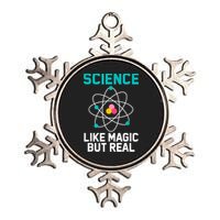 Funny Science Like Magic But Real Metallic Star Ornament