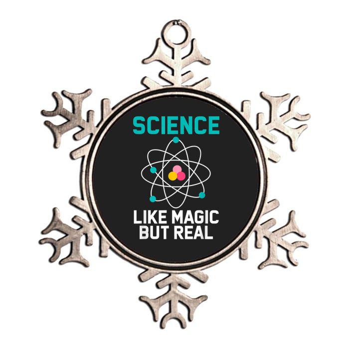 Funny Science Like Magic But Real Metallic Star Ornament