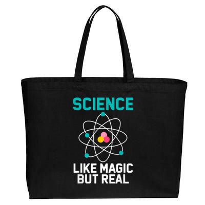 Funny Science Like Magic But Real Cotton Canvas Jumbo Tote