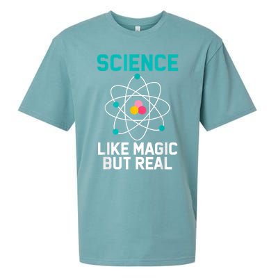 Funny Science Like Magic But Real Sueded Cloud Jersey T-Shirt