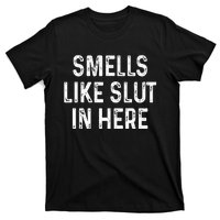 Funny Smells Like Slut In Here Offensive Adult Humor T-Shirt