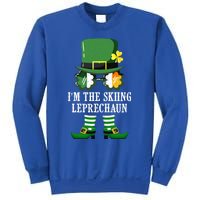 Funny Skiing Leprechaun Costume St Patrick's Day Funny Gift Sweatshirt