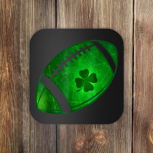 Football Shamrock Lucky Clover Irish St Patrick's Day Coaster