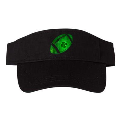 Football Shamrock Lucky Clover Irish St Patrick's Day Valucap Bio-Washed Visor