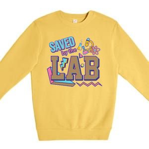 Funny School Lab Week Saved By The Lab Premium Crewneck Sweatshirt