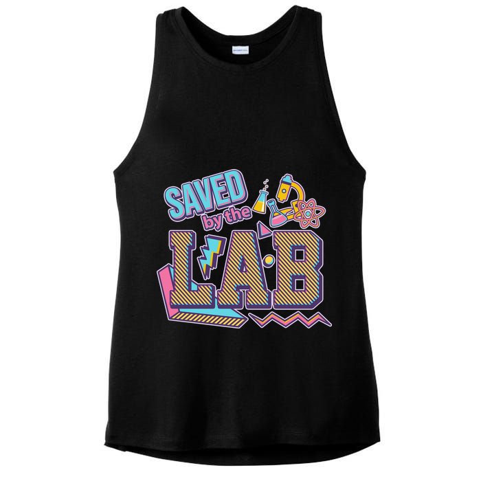 Funny School Lab Week Saved By The Lab Ladies PosiCharge Tri-Blend Wicking Tank