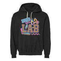 Funny School Lab Week Saved By The Lab Garment-Dyed Fleece Hoodie