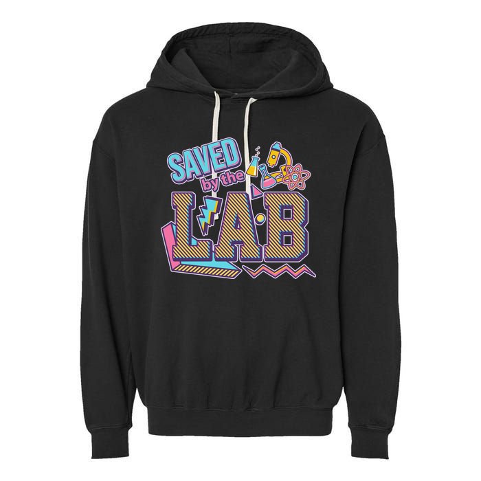 Funny School Lab Week Saved By The Lab Garment-Dyed Fleece Hoodie