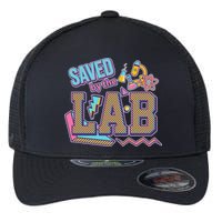 Funny School Lab Week Saved By The Lab Flexfit Unipanel Trucker Cap