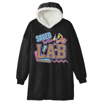 Funny School Lab Week Saved By The Lab Hooded Wearable Blanket