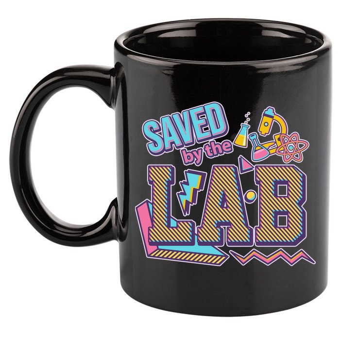 Funny School Lab Week Saved By The Lab 11oz C Handle Ceramic Mug