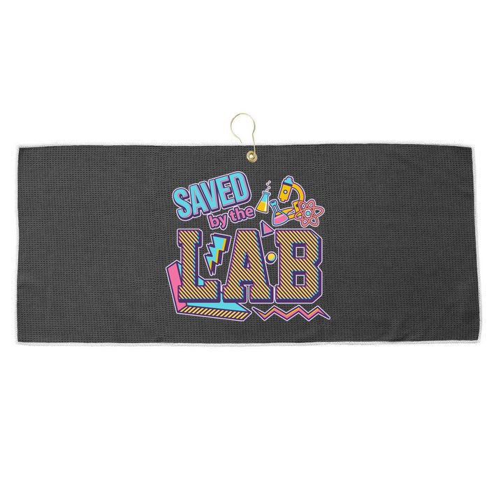Funny School Lab Week Saved By The Lab Large Microfiber Waffle Golf Towel