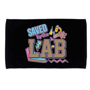 Funny School Lab Week Saved By The Lab Microfiber Hand Towel