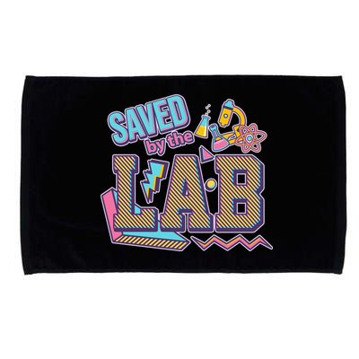 Funny School Lab Week Saved By The Lab Microfiber Hand Towel