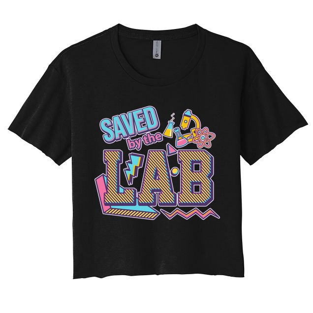 Funny School Lab Week Saved By The Lab Crop Top