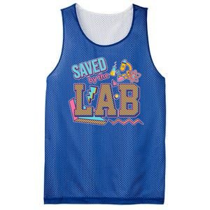 Funny School Lab Week Saved By The Lab Mesh Reversible Basketball Jersey Tank