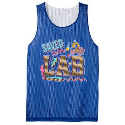 Funny School Lab Week Saved By The Lab Mesh Reversible Basketball Jersey Tank