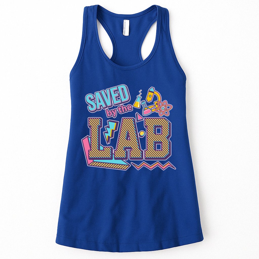 Funny School Lab Week Saved By The Lab Womens Tank Top