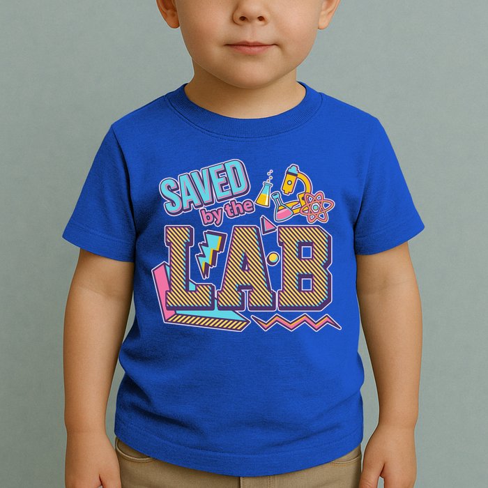 Funny School Lab Week Saved By The Lab Toddler T-Shirt