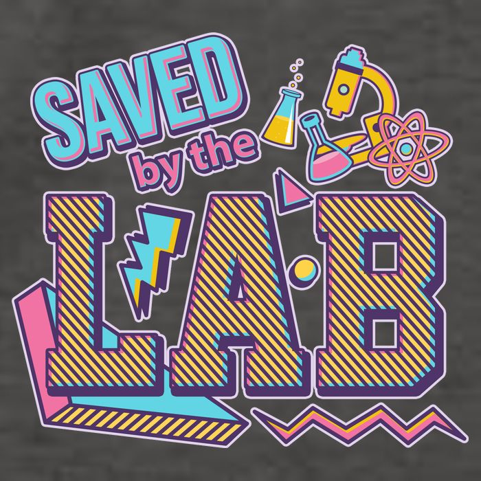 Funny School Lab Week Saved By The Lab Vector Backpack