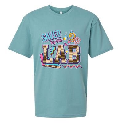 Funny School Lab Week Saved By The Lab Sueded Cloud Jersey T-Shirt