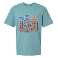 Funny School Lab Week Saved By The Lab Sueded Cloud Jersey T-Shirt