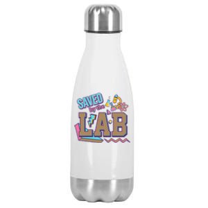 Funny School Lab Week Saved By The Lab Stainless Steel Insulated Water Bottle