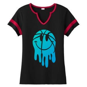 Funny SomebodyS Loud Mouth Basketball Mama MotherS Day Gift Ladies Halftime Notch Neck Tee