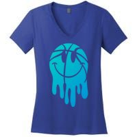 Funny SomebodyS Loud Mouth Basketball Mama MotherS Day Gift Women's V-Neck T-Shirt