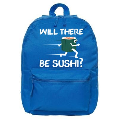 Funny Snack Lover 'Will There Be Sushi?' Gift 16 in Basic Backpack