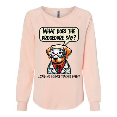 Funny Sarcastic “Lab Dog” Science Teacher Premium Womens California Wash Sweatshirt