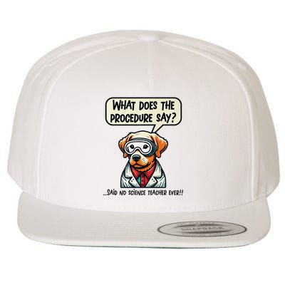 Funny Sarcastic “Lab Dog” Science Teacher Premium Wool Snapback Cap