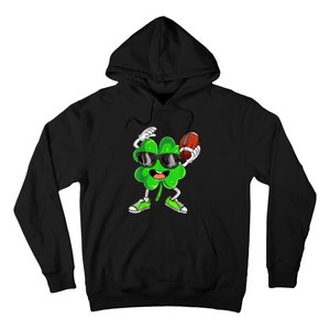 Football Shamrock Lucky Clover Irish St Patrick's Day b.o.y.s Hoodie