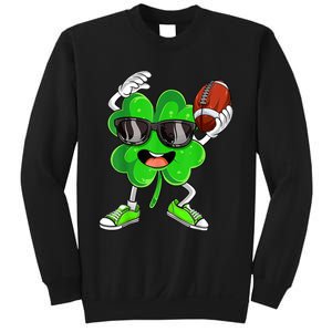 Football Shamrock Lucky Clover Irish St Patrick's Day b.o.y.s Sweatshirt